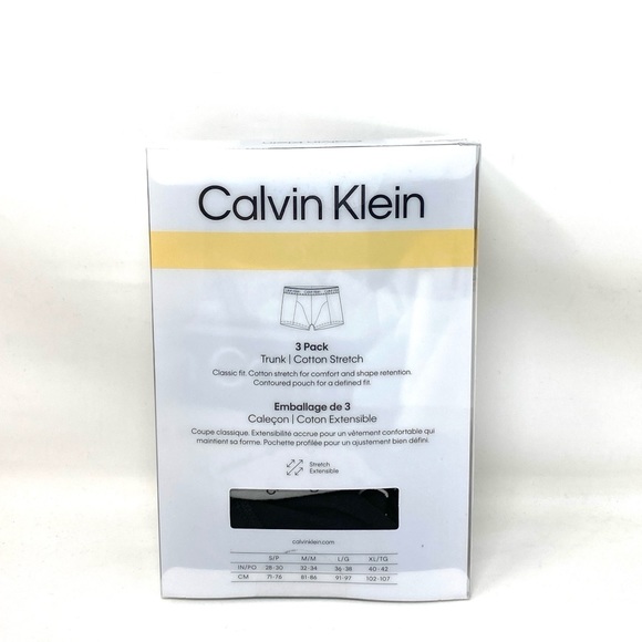 💖MEGA SALE💖Calvin Klein NP24210021 CK 3-pack Cotton Trunk Mens Underwear - Picture 8 of 8